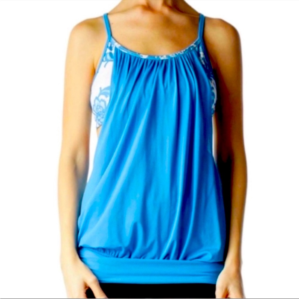 Lululemon Tank Top with Matching Floral Bra Top EUC